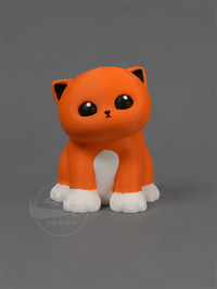 Ginger cat bread collectible with interchangeable bread accessory.