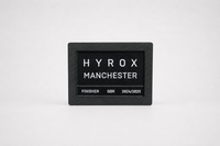 Black HYROX patch display compatible with both old and new style HYROX patches.