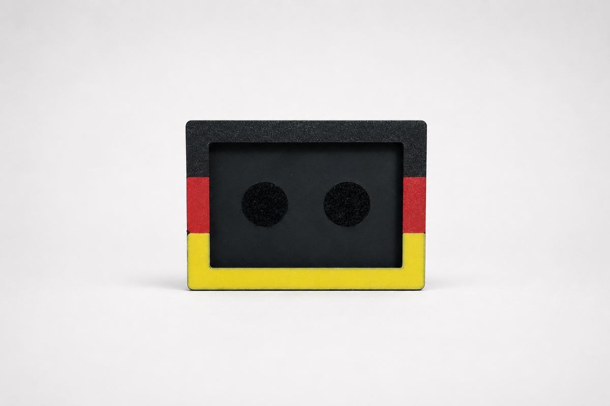 Germany HYROX patch display featuring the German flag front plate.