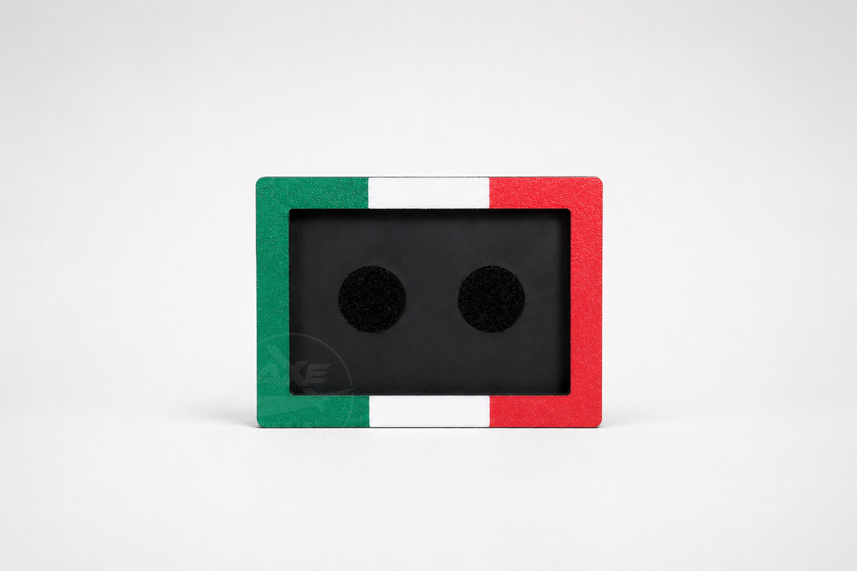 Italy HYROX patch display featuring the Italian flag front plate.