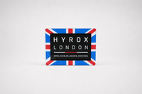 United Kingdom HYROX patch display featuring the Union Flag front plate.