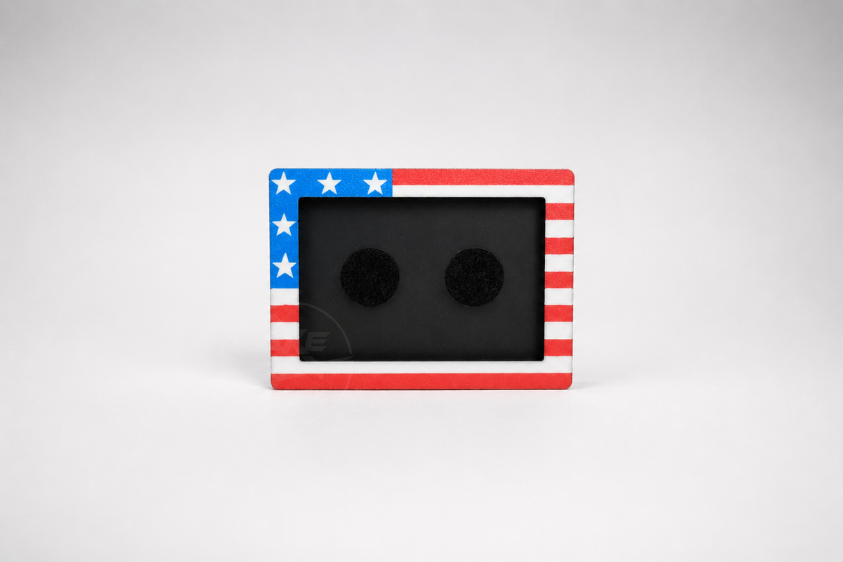 USA HYROX patch display featuring the Stars and Stripes front plate.