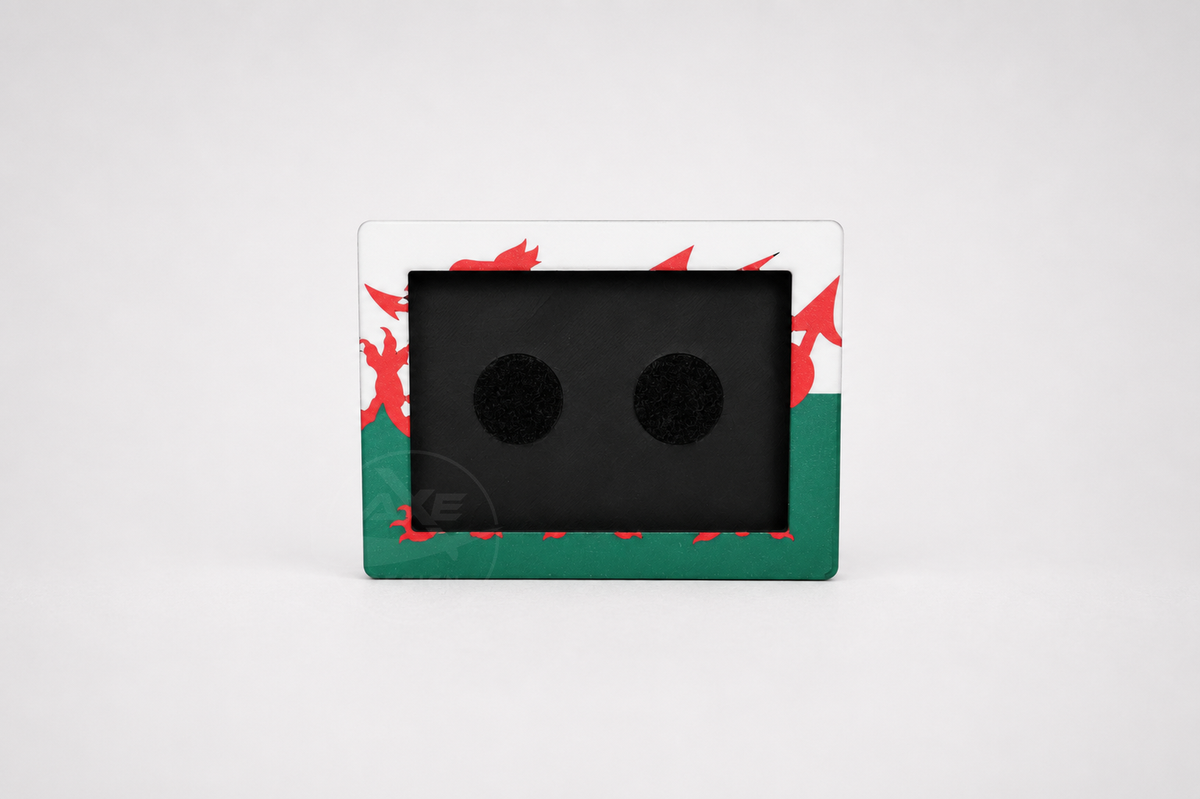 Wales HYROX patch display featuring the Welsh flag front plate.