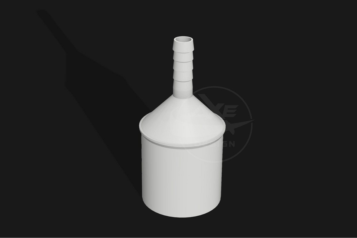 Tumble dryer waste pipe adapter for connecting a condenser dryer drain hose to UK plumbing