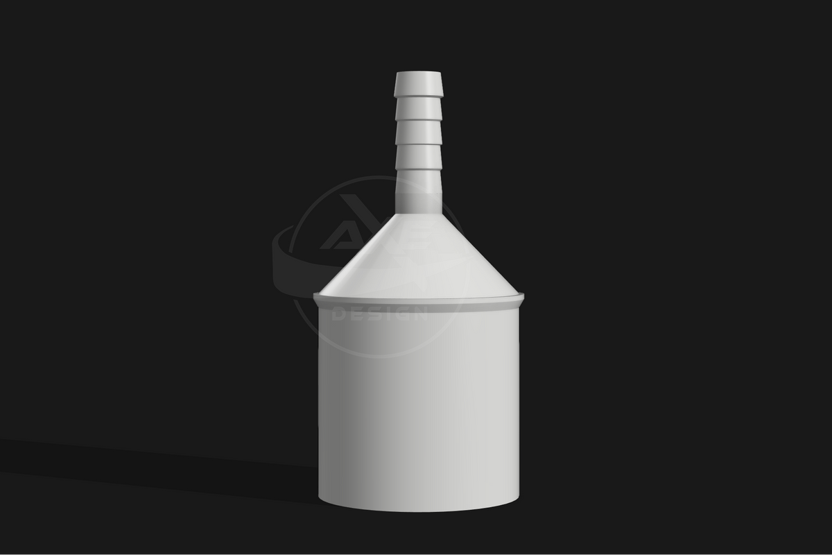 Tumble dryer waste pipe adapter for connecting a condenser dryer drain hose to UK plumbing