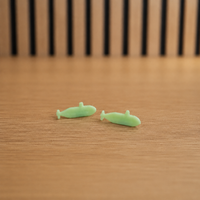 Interchangeable submarine markers for customising a radar wall clock.