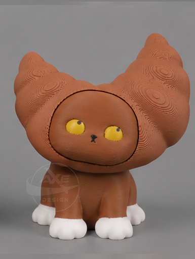 Tabby cat bread collectible displayed with the croissant accessory.