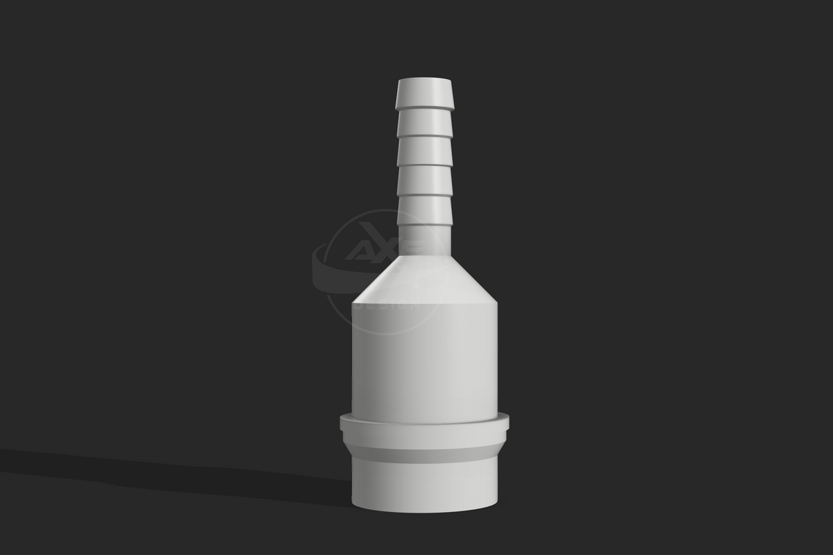 Tumble dryer waste pipe adapter for connecting a condenser dryer drain hose to UK plumbing